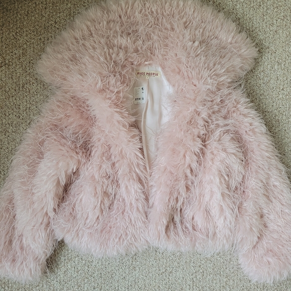 Free People Faux Fur Oversized Jacket - Picture 5 of 6